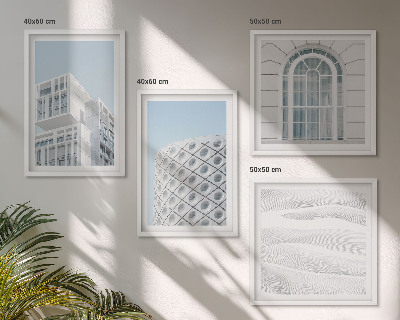 Paveikslų kompozicija ant sienos Šiuolaikinės architektūros geometrija