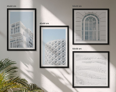 Paveikslų kompozicija ant sienos Šiuolaikinės architektūros geometrija