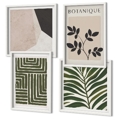 Daugiadalis paveikslas su rėmu Botaninės boho kompozicijos