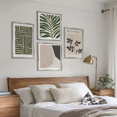 Daugiadalis paveikslas su rėmu Botaninės boho kompozicijos