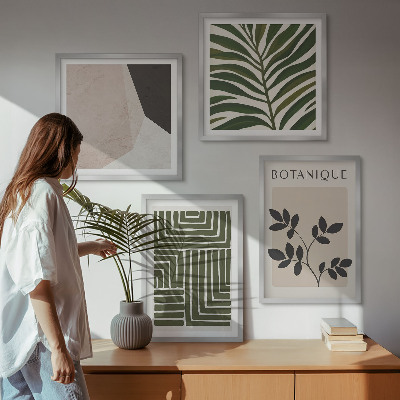 Daugiadalis paveikslas su rėmu Botaninės boho kompozicijos