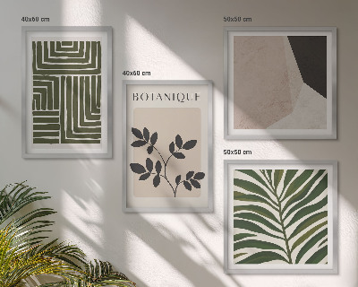 Daugiadalis paveikslas su rėmu Botaninės boho kompozicijos
