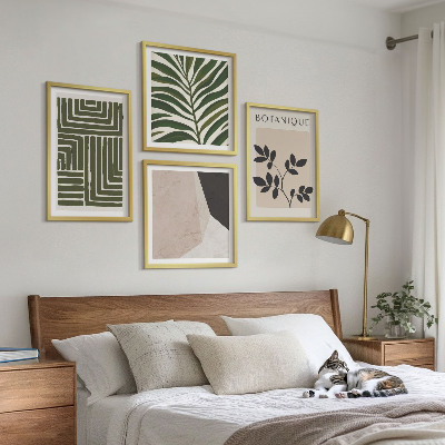 Daugiadalis paveikslas su rėmu Botaninės boho kompozicijos
