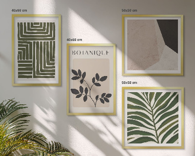 Daugiadalis paveikslas su rėmu Botaninės boho kompozicijos