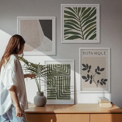 Daugiadalis paveikslas su rėmu Botaninės boho kompozicijos