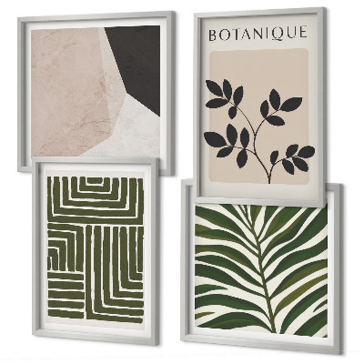 Daugiadalis paveikslas su rėmu Botaninės boho kompozicijos
