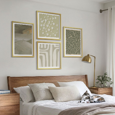 Daugiadalis paveikslas su rėmu Abstraktūs boho raštai
