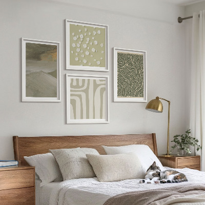 Daugiadalis paveikslas su rėmu Abstraktūs boho raštai