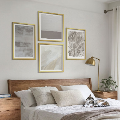 4 paveikslų rinkinys su rėmais Pramoninio dizaino konstrukcijos