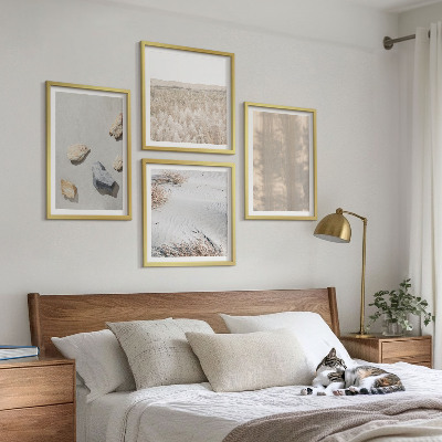 Daugiadalis paveikslas su rėmu Boho natūralios tekstūros
