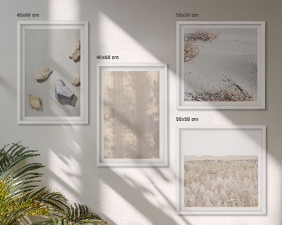 Daugiadalis paveikslas su rėmu Boho natūralios tekstūros