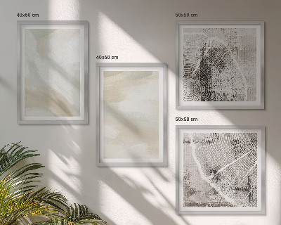 Paveikslų kompozicija ant sienos Dažų tekstūros minimalizmas