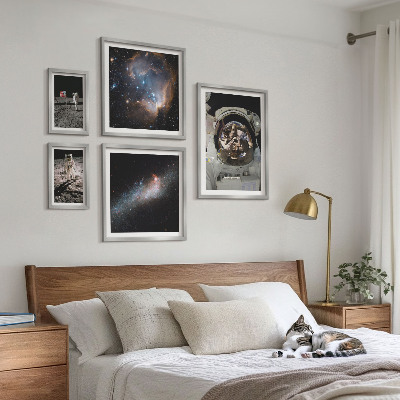 Sieninė paveikslų galerija Astronautai nusileidžia Mėnulyje