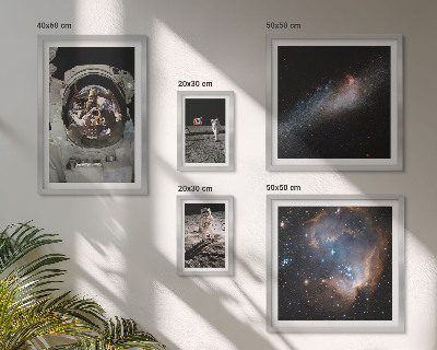Sieninė paveikslų galerija Astronautai nusileidžia Mėnulyje