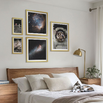 Sieninė paveikslų galerija Astronautai nusileidžia Mėnulyje