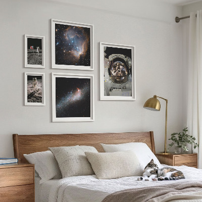 Sieninė paveikslų galerija Astronautai nusileidžia Mėnulyje