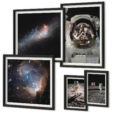 Sieninė paveikslų galerija Astronautai nusileidžia Mėnulyje