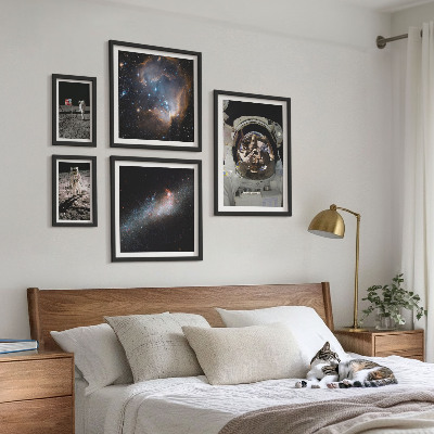 Sieninė paveikslų galerija Astronautai nusileidžia Mėnulyje