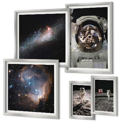 Sieninė paveikslų galerija Astronautai nusileidžia Mėnulyje