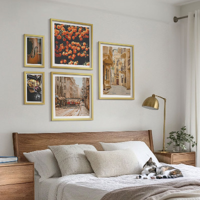 5 paveikslų rinkinys su rėmais Žavingos skonių gatvės