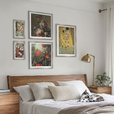 Sieninė paveikslų galerija Gėlių meno kompozicijos
