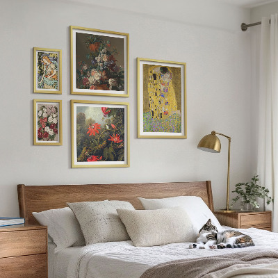 Sieninė paveikslų galerija Gėlių meno kompozicijos