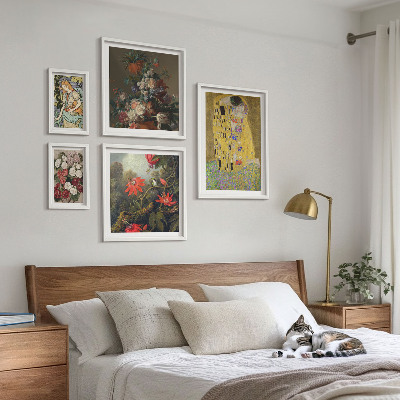 Sieninė paveikslų galerija Gėlių meno kompozicijos