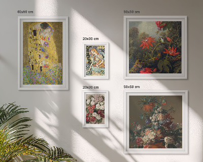 Sieninė paveikslų galerija Gėlių meno kompozicijos