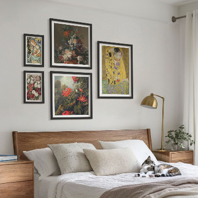 Sieninė paveikslų galerija Gėlių meno kompozicijos