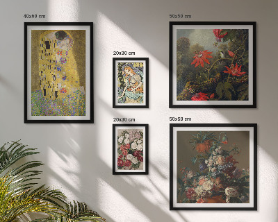 Sieninė paveikslų galerija Gėlių meno kompozicijos