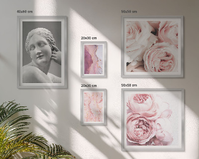 Sieninė paveikslų galerija Klasikinės gėlių skulptūros