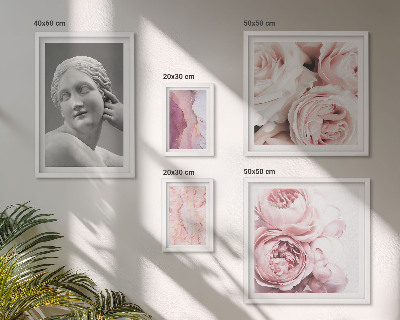 Sieninė paveikslų galerija Klasikinės gėlių skulptūros