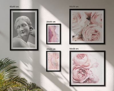 Sieninė paveikslų galerija Klasikinės gėlių skulptūros