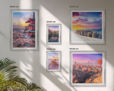 Sieninė paveikslų galerija Azijos kalnai ir gėlės