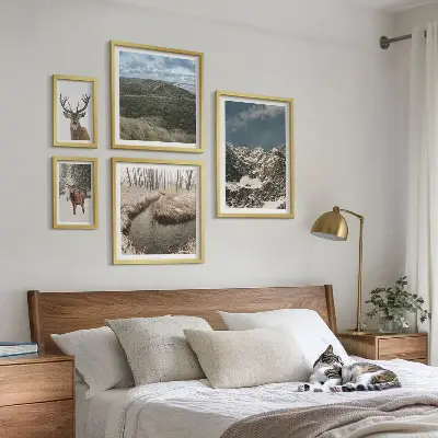 Sieninė paveikslų galerija laukine gamta ir didingi kalnai