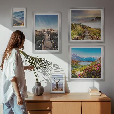Sieninė paveikslų galerija Kalnų ir laukinių miškų peizažai