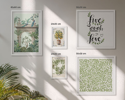 Sieninė paveikslų galerija Augalų motyvai bohemiški akcentai