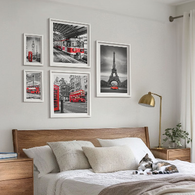 Sieninė paveikslų galerija Stilingi Londono ir Paryžiaus vaizdai