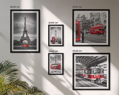 Sieninė paveikslų galerija Stilingi Londono ir Paryžiaus vaizdai
