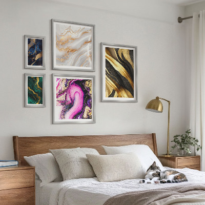 Sieninė paveikslų galerija Abstraktūs modernūs raštai