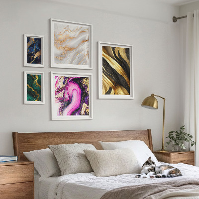 Sieninė paveikslų galerija Abstraktūs modernūs raštai