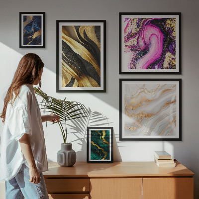 Sieninė paveikslų galerija Abstraktūs modernūs raštai