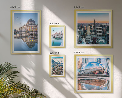 Sieninė paveikslų galerija Miesto peizažai architektūra gamta