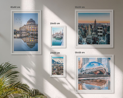 Sieninė paveikslų galerija Miesto peizažai architektūra gamta