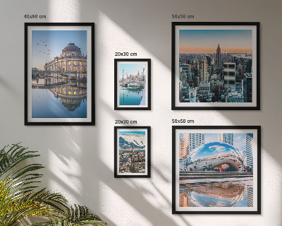 Sieninė paveikslų galerija Miesto peizažai architektūra gamta