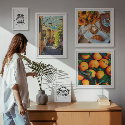 Sieninė paveikslų galerija Kavinės vaizdai į gatves