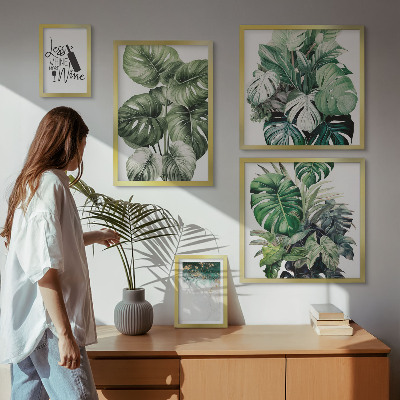 Sieninė paveikslų galerija Abstrakčios augalų citatos