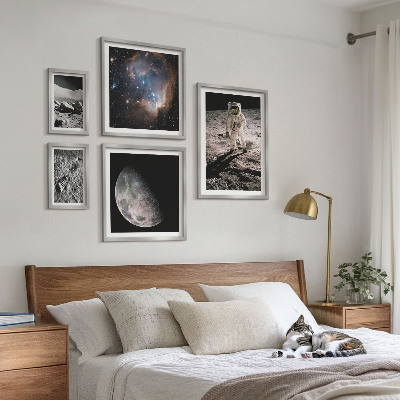 5 paveikslų rinkinys su rėmais Kosminiai atradimai ir paslaptys