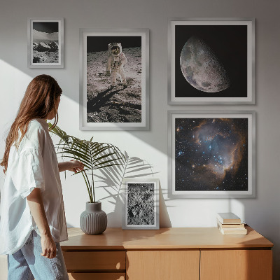 5 paveikslų rinkinys su rėmais Kosminiai atradimai ir paslaptys