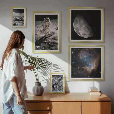 5 paveikslų rinkinys su rėmais Kosminiai atradimai ir paslaptys